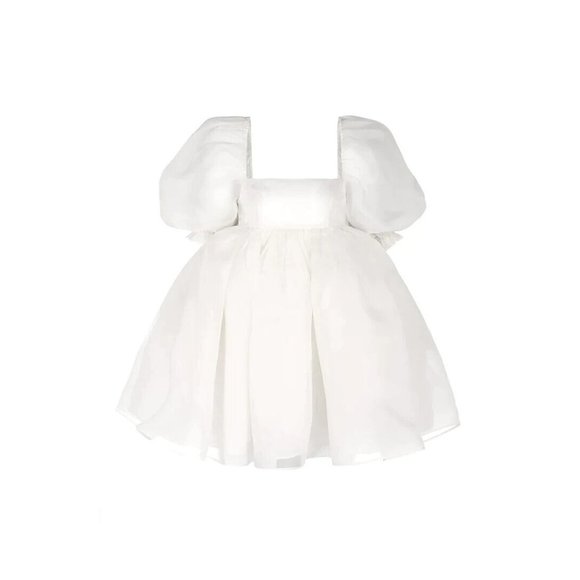 Selkie Dresses & Skirts - NWT Selkie The Puff in Ivory White Sheer Organza Mini Dress L